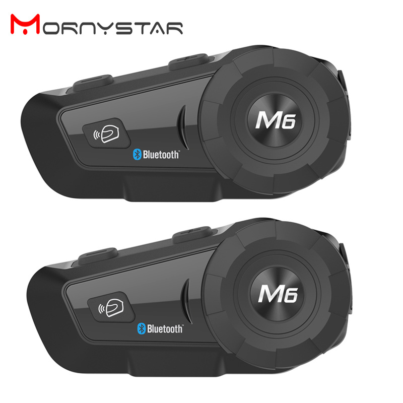 Full Face Motorcycle Helmet With Bluetooth - 2 Buah Fancystar M6 Plus 1000M