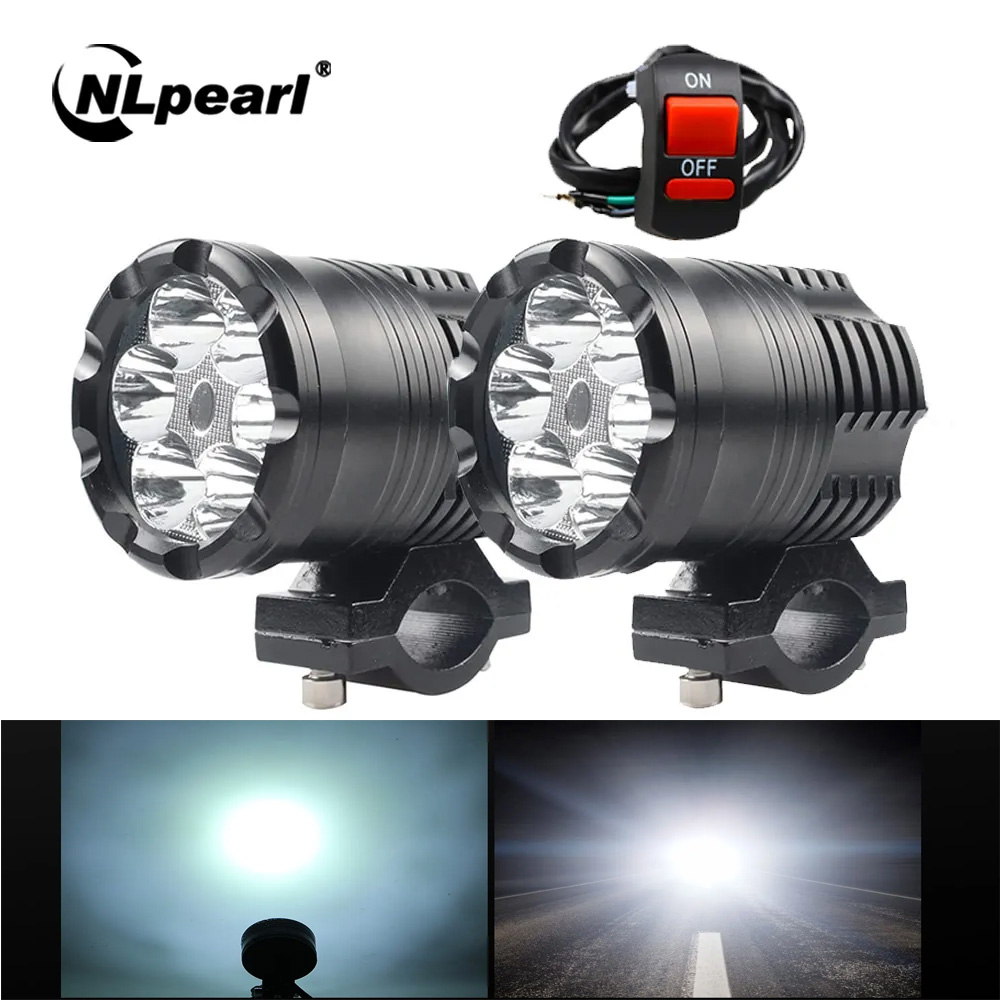 Universal Motorcycle Led Headlight Projector - NLpearl lampu sorot depan LED sepeda
