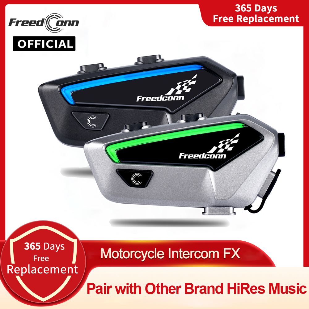 Full Face Motorcycle Helmet With Bluetooth - Headset Helm Bluetooth Interkom Sepeda Motor