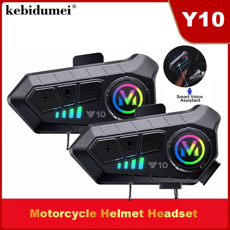 Y10 Headset Helm Bluetooth 5.3 - Full Face Motorcycle Helmet With Bluetooth ulasan dan harga