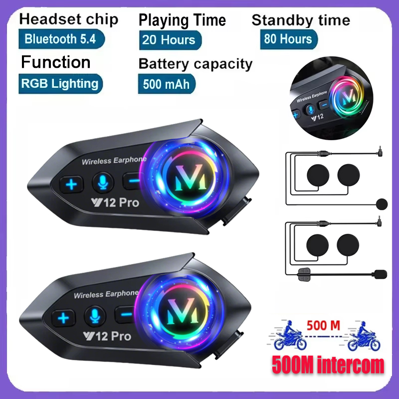 Y20 Pro 1/2x Headset Interkom  - Full Face Motorcycle Helmet With Bluetooth ulasan dan harga