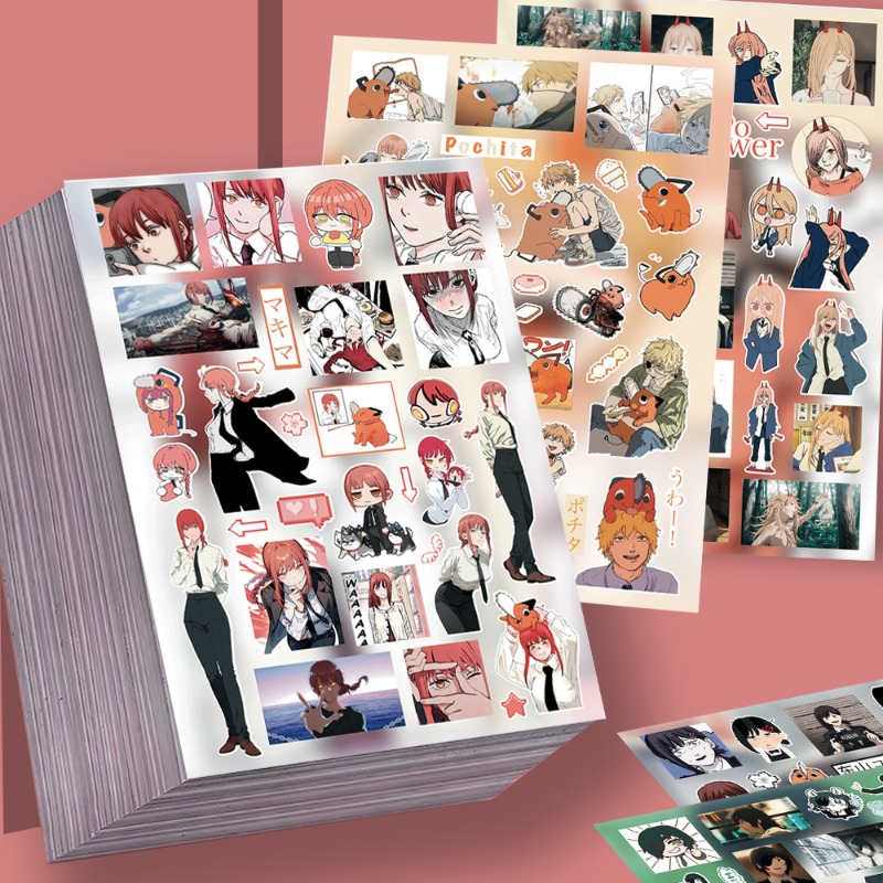 Stiker Chainsaw Man 8pcs, Warn - Atv Parts ulasan dan harga