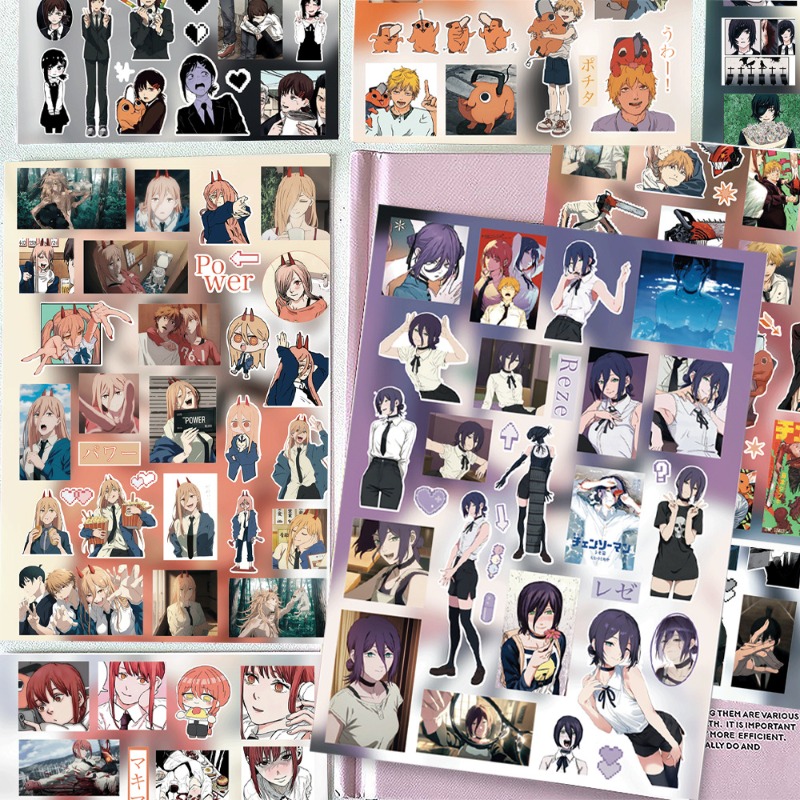 Stiker Chainsaw Man 8pcs, Warn - Atv Parts ulasan dan harga
