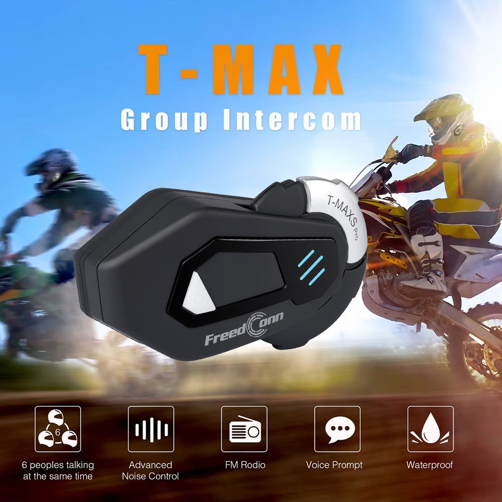FreedConn T MAX S PRO Interkom - Full Face Motorcycle Helmet With Bluetooth ulasan dan harga