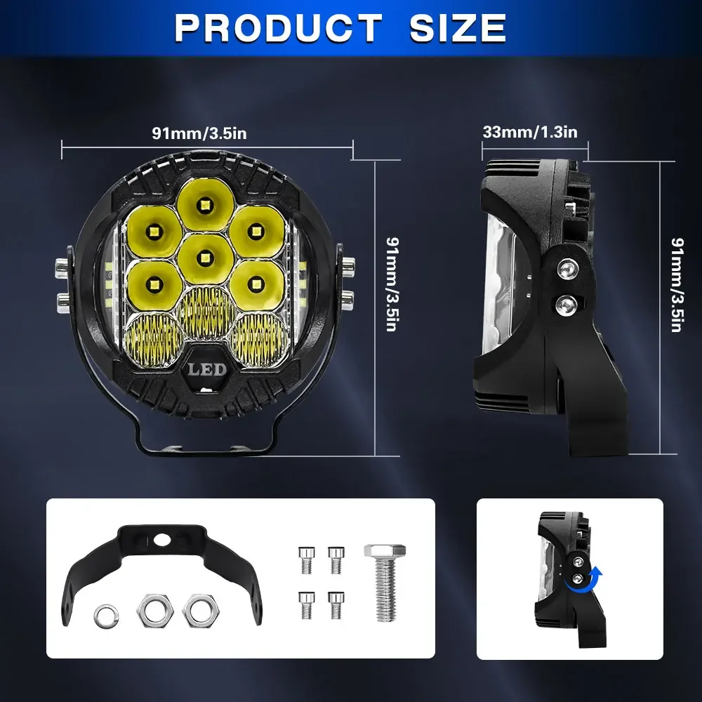 Proyektor sepeda motor lampu t - Universal Motorcycle Led Headlight Projector ulasan dan harga