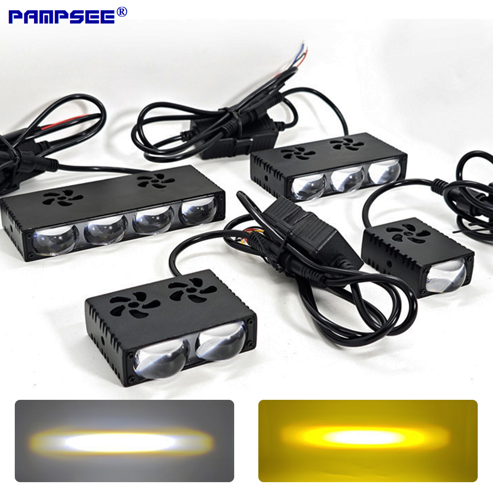 Lampu LED Grille Mobil Lampu K - Universal Motorcycle Led Headlight Projector ulasan dan harga