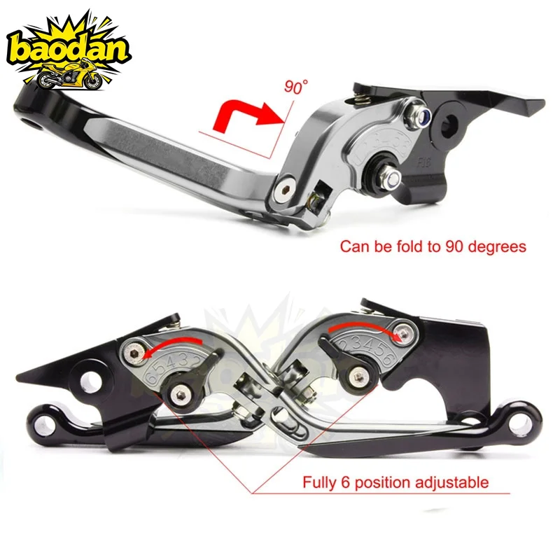 Cocok Untuk Sepeda Motor Tener - Cnc Aluminum Adjustable Brake Clutch Levers ulasan dan harga