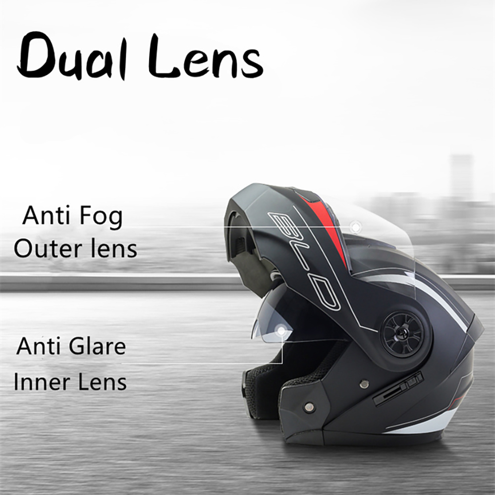 Casco helm sepeda motor balap  - Modular Flip Up Motorcycle Helmet Dot Approved ulasan dan harga